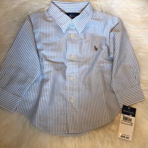 Ralph Lauren striped shirt 12 months NWT